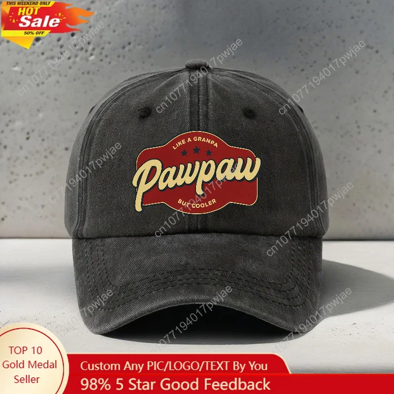 Regulowana czapka baseballowa z retro wzorem w stylu dziadka, odpowiednia do sportów outdoorowych i rekreacji, dla kobiet i mężczyzn