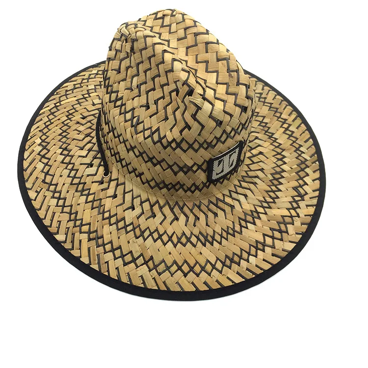 Słomkowy kapelusz z szerokim rondem — Stylowy kapelusz przeciwsłoneczny dla dorosłych | Ręcznie Tkany Kapelusz w Stylu Fedora (Idealny Prezent)
