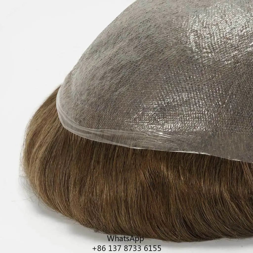 System uzupełniania włosów HS25V Super Thin Skin PU 100% Densyty Hair V-Looped z przednią linią włosów wykonaną metodą V-Looped