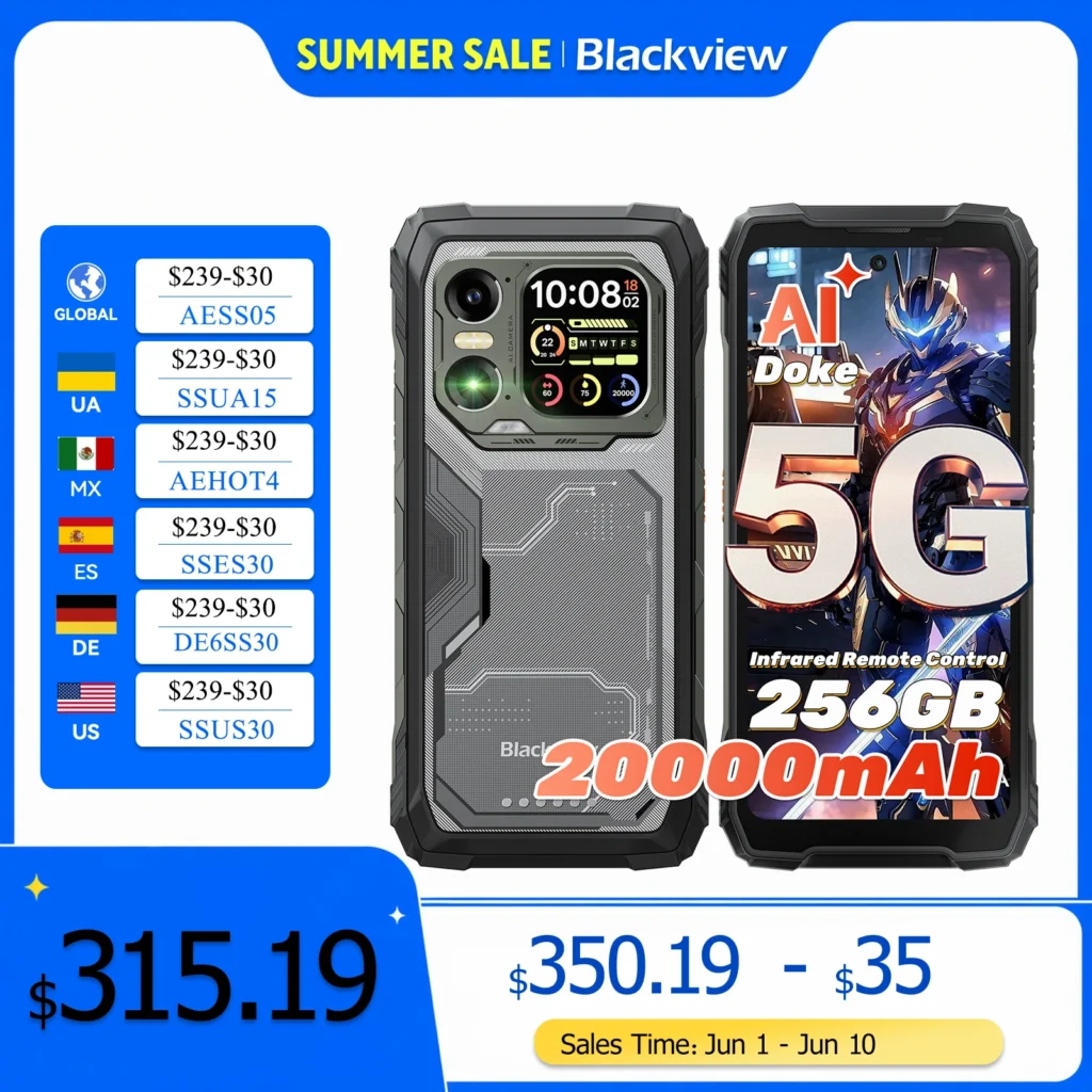 Telefon komórkowy Blackview XPLORE 1 Outdoor, wodoodporny, wytrzymały s…