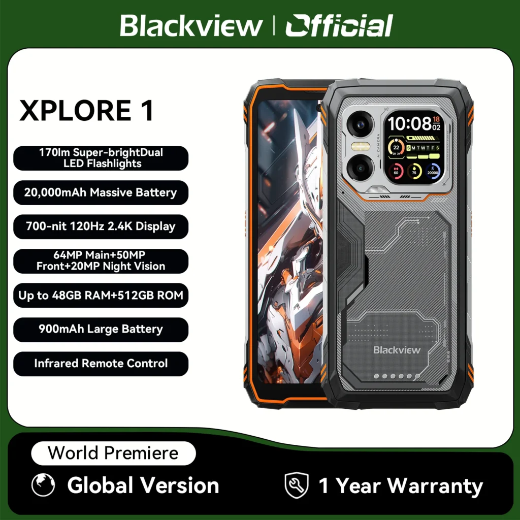 Telefon komórkowy Blackview XPLORE 1 Outdoor, wodoodporny, wytrzymały s…