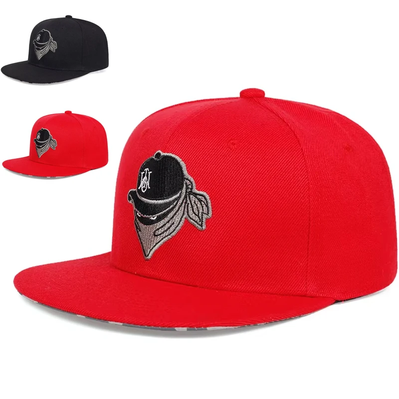 Unisex zamaskowany haft czapki hip-hopowe wiosna jesień regulowane dorywczo czapki baseballowe typu snapback kapelusz z filtrem przeciwsłonecznym na zewnątrz
