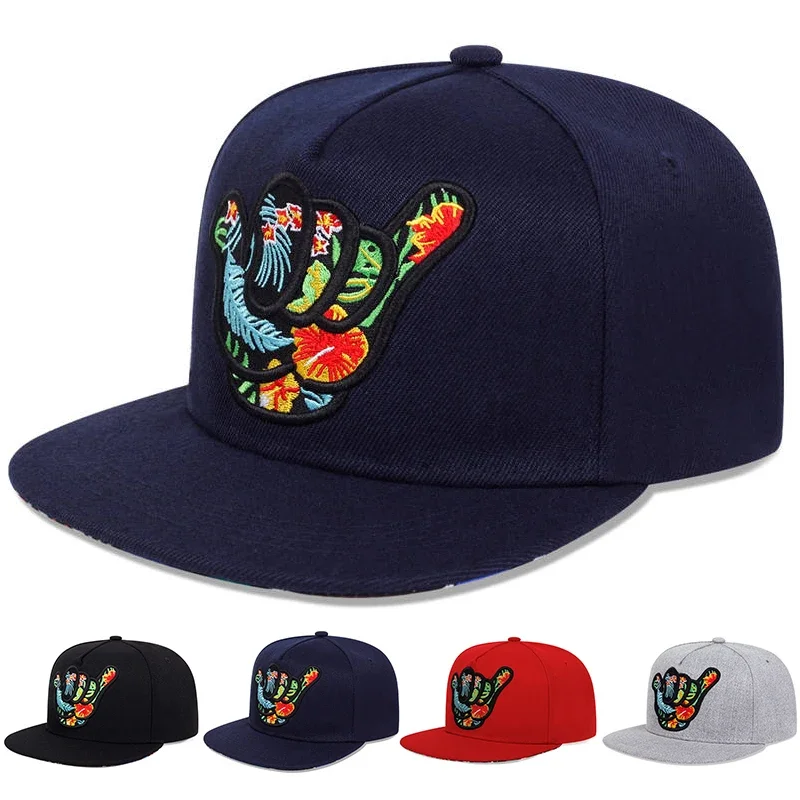Unisexowe czapki z haftem Fingers 666, hip-hopowe, wiosenno-jesienne, regulowane, codzienne czapki baseballowe, czapki typu trucker, czapki przeciwsłoneczne