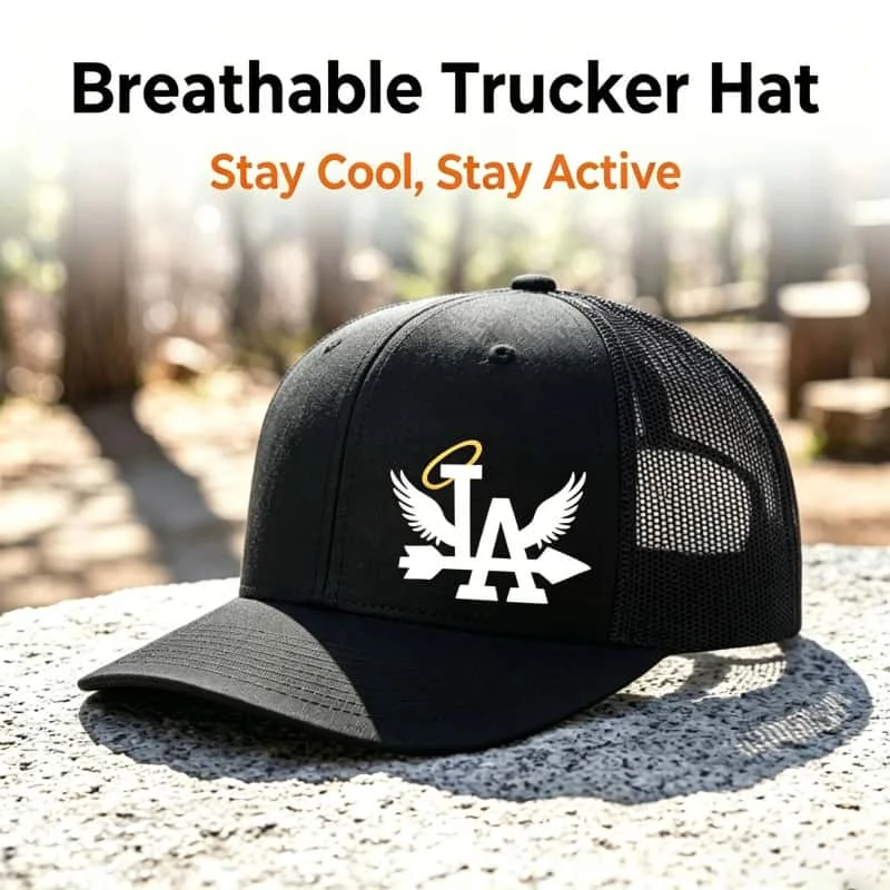 Wyprzedaż! Unisexowa czapka baseballowa z nadrukiem, regulowana, typu snapback, oddychająca czapka typu trucker z siatką, czapka przeciwsłoneczna na golf, wędkowanie i inne aktywności na świeżym powietrzu