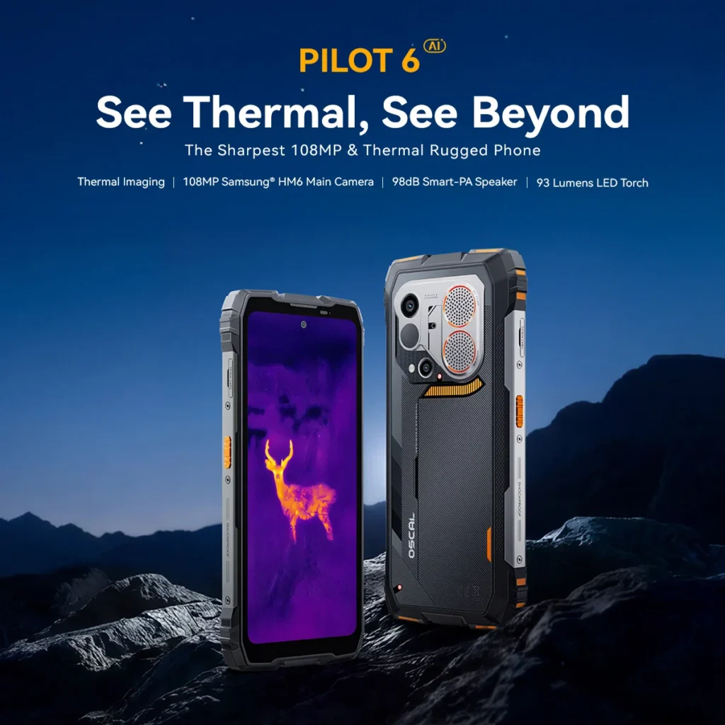 Wytrzymały smartfon Blackview OSCAL PILOT 6 (12+36)GB 6.78