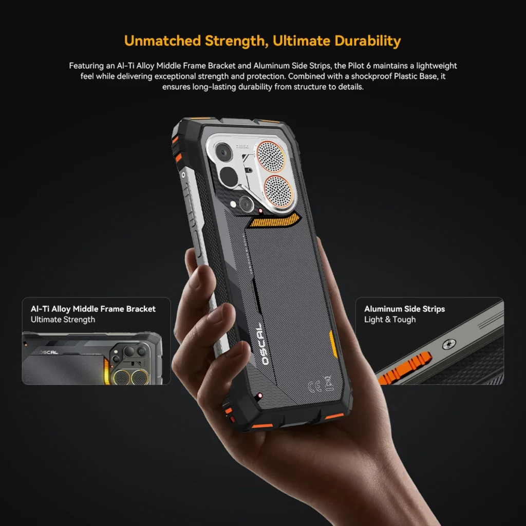 Wytrzymały smartfon Blackview OSCAL PILOT 6 (12+36)GB 6.78