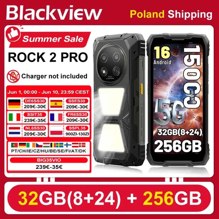 Wytrzymały Smartfon Blackview ROCK 2 Pro, +, 6,67 cala ekran IPS - zdjęcie 1