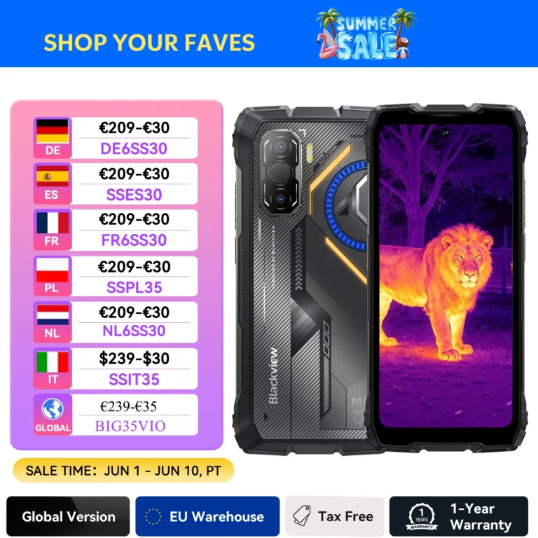 Wytrzymały smartfon Blackview ROCK 3 z Androidem 15, ekranem 6,78'' 2.4… - zdjęcie 1