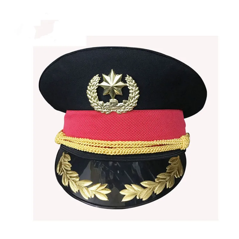 Złoty Kapelusz Żołnierza z Kłosami, czerwona ozdoba na kapeluszu, kapelusz wojskowy, kapelusz policyjny, na Cosplay, Halloween, Boże Narodzenie, prezenty świąteczne Złoty Kapelusz Żołnierza z Kłosami, czerwona ozdoba na kapeluszu, kapelusz wojskowy, kapelusz policyjny, na Cosplay, Halloween, Boże Narodzenie, prezenty świąteczne