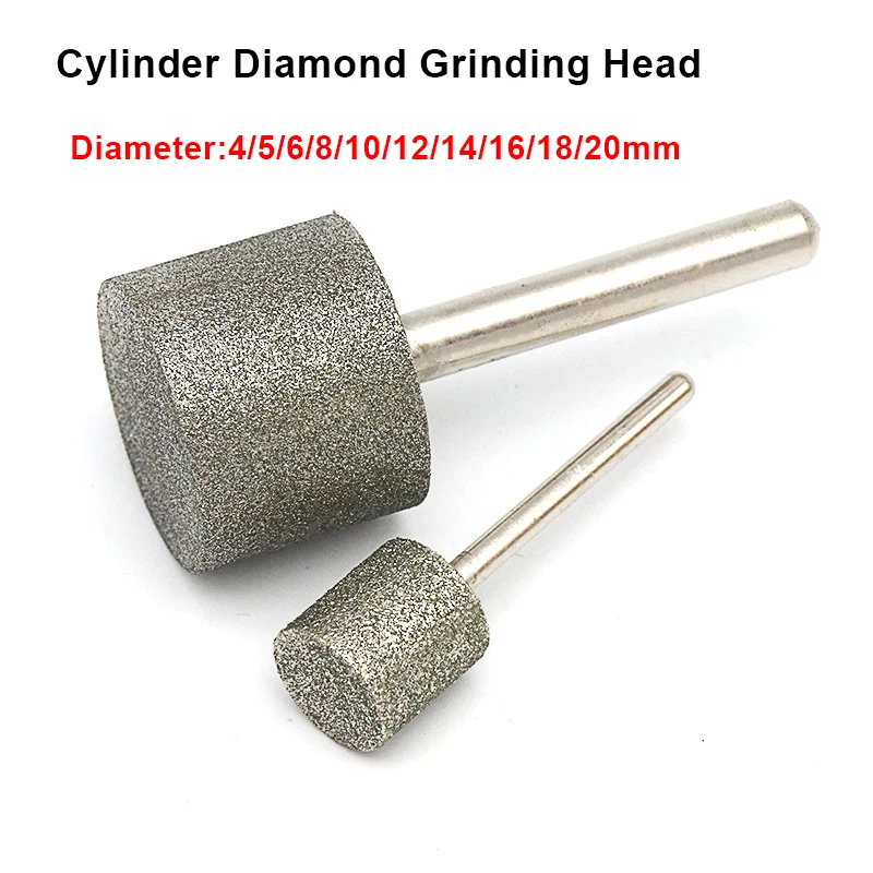 1-10 szt. Cylinderoidalna głowica diamentowa do szlifowania z trzpieniem 2,35/3/6 mm, frez igłowy 3/4/5-25 mm… 1-10 szt. Cylinderoidalna głowica diamentowa do szlifowania z trzpieniem 2,35/3/6 mm, frez igłowy 3/4/5-25 mm…