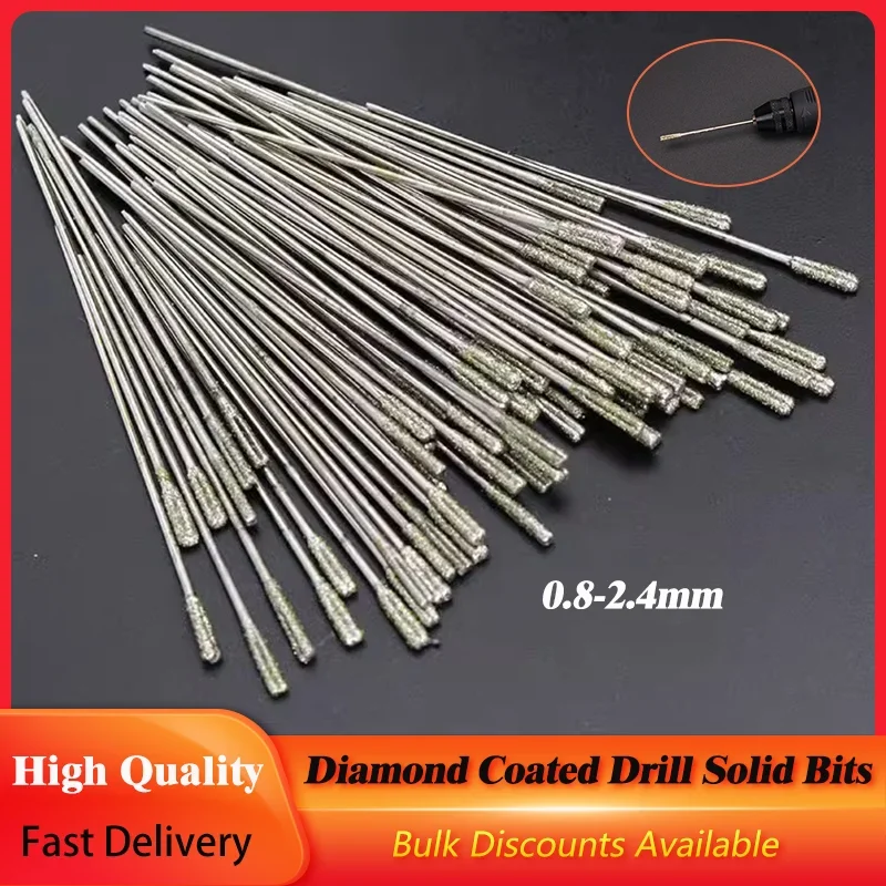 1-100 sztuk diamentowe wiertło lapidarne 0.8-2.4mm stałe wiertła igła do biżuterii ceramiczny Jade agat szkło… 1-100 sztuk diamentowe wiertło lapidarne 0.8-2.4mm stałe wiertła igła do biżuterii ceramiczny Jade agat szkło…