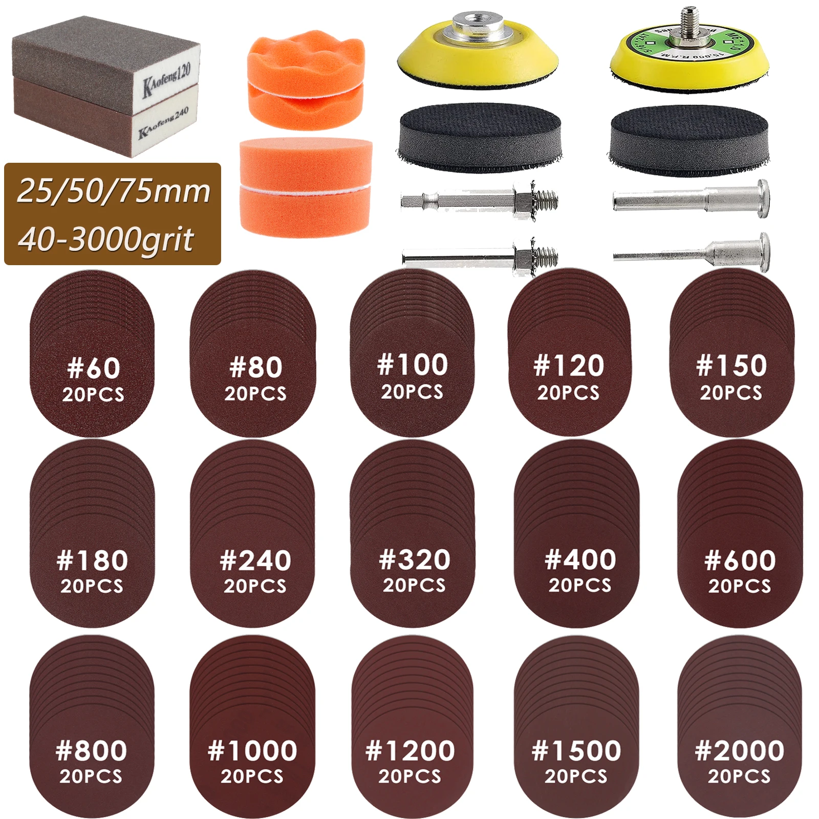 1/2/3/4-calowe tarcze szlifierskie 40-3000 Grit papier ścierny na mokro/sucho tarcze ścierne zestaw podkładek… 1/2/3/4-calowe tarcze szlifierskie 40-3000 Grit papier ścierny na mokro/sucho tarcze ścierne zestaw podkładek…