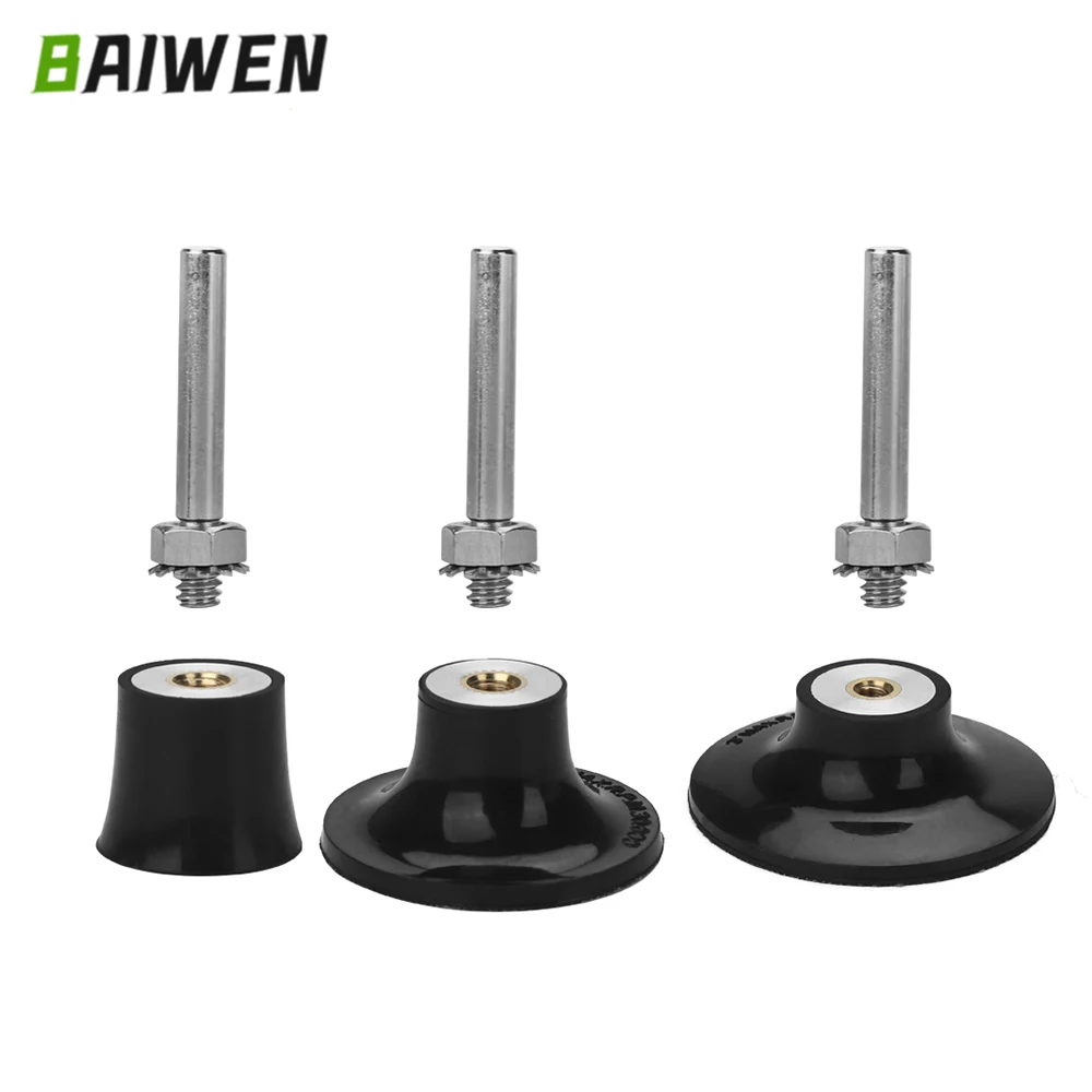 1/2/3 Cal blokada rolki Quick Change tarcza szlifierska ścierne uchwyt podkładka do polerki z 1/4 „6mm Shank