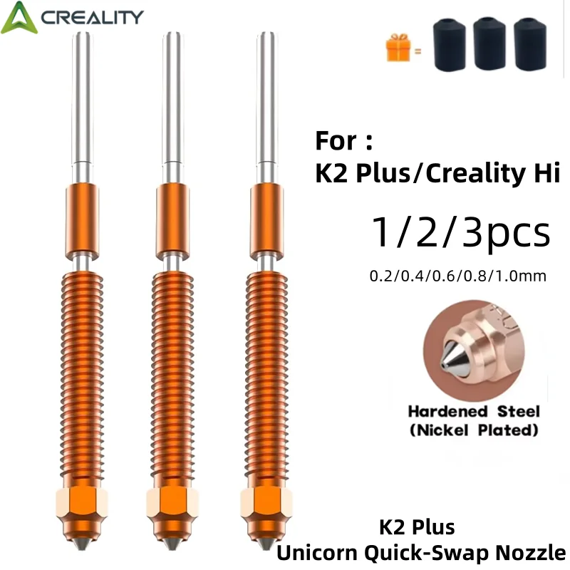 1/2/3 szt. Zestaw dysz Creality K2 Plus Unicorn Quick-Swap, do drukarki 3D Creality K2 Plus…