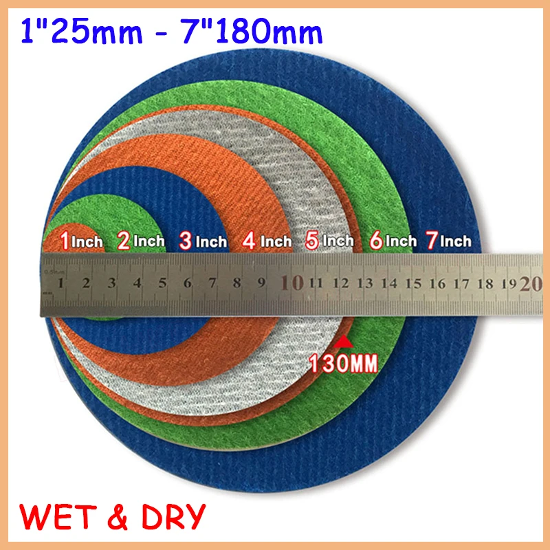 1 „25mm – 7” 180mm, flokujący papier ścierny do polerowania na mokro i na sucho, papier ścierny 60 80 100 120…