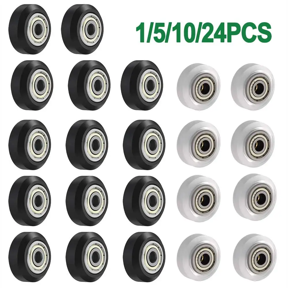 1/5/10/24PCS Koło POM z łożyskiem liniowym 625ZZ Drukarka 3D Koło POM Plastikowe koło pasowe do części do…