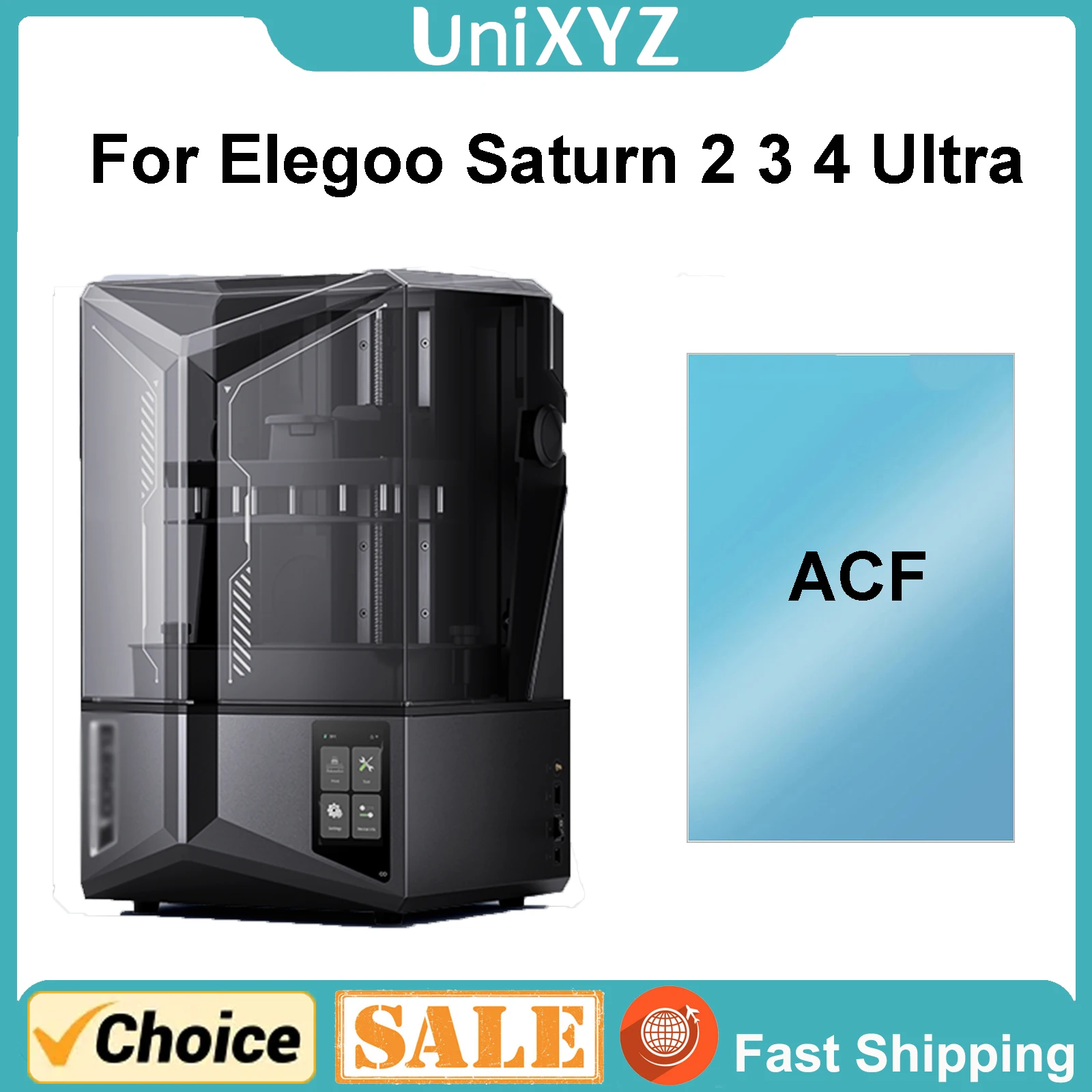 1-5szt Folia ACF do Elegoo Saturn 4 3 Ultra 12K Saturn 2 8K Żywica LCD Drukarka 3D Saturn 2 3 4 Szybka rolka…