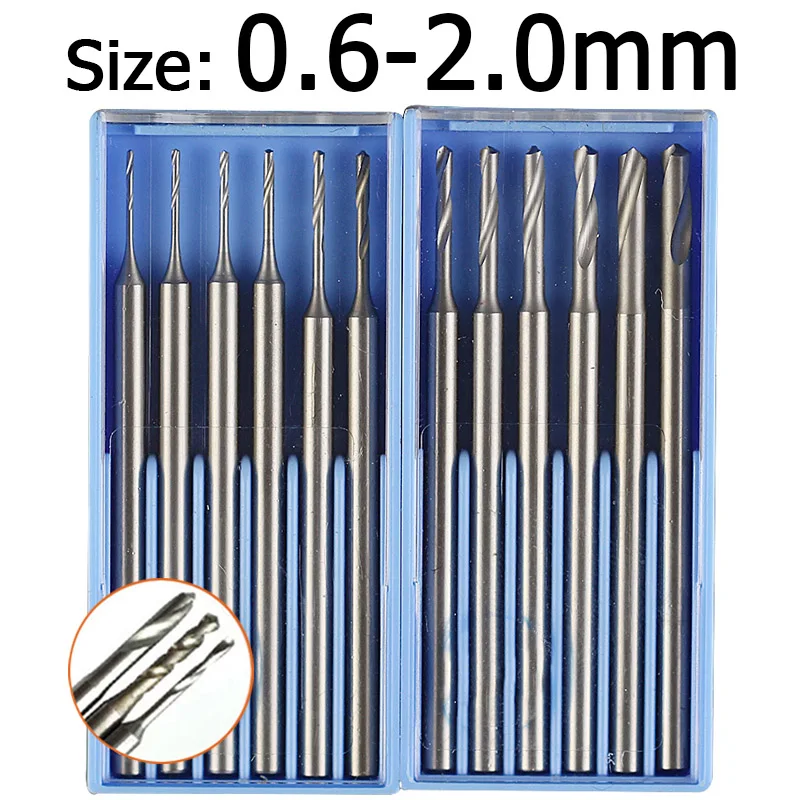 1-6 sztuk 0.6-2mm wiertło do grawerowania 2.35 Shank wiertło ze stali wolframowej kość słoniowa oliwkowy rdzeń…