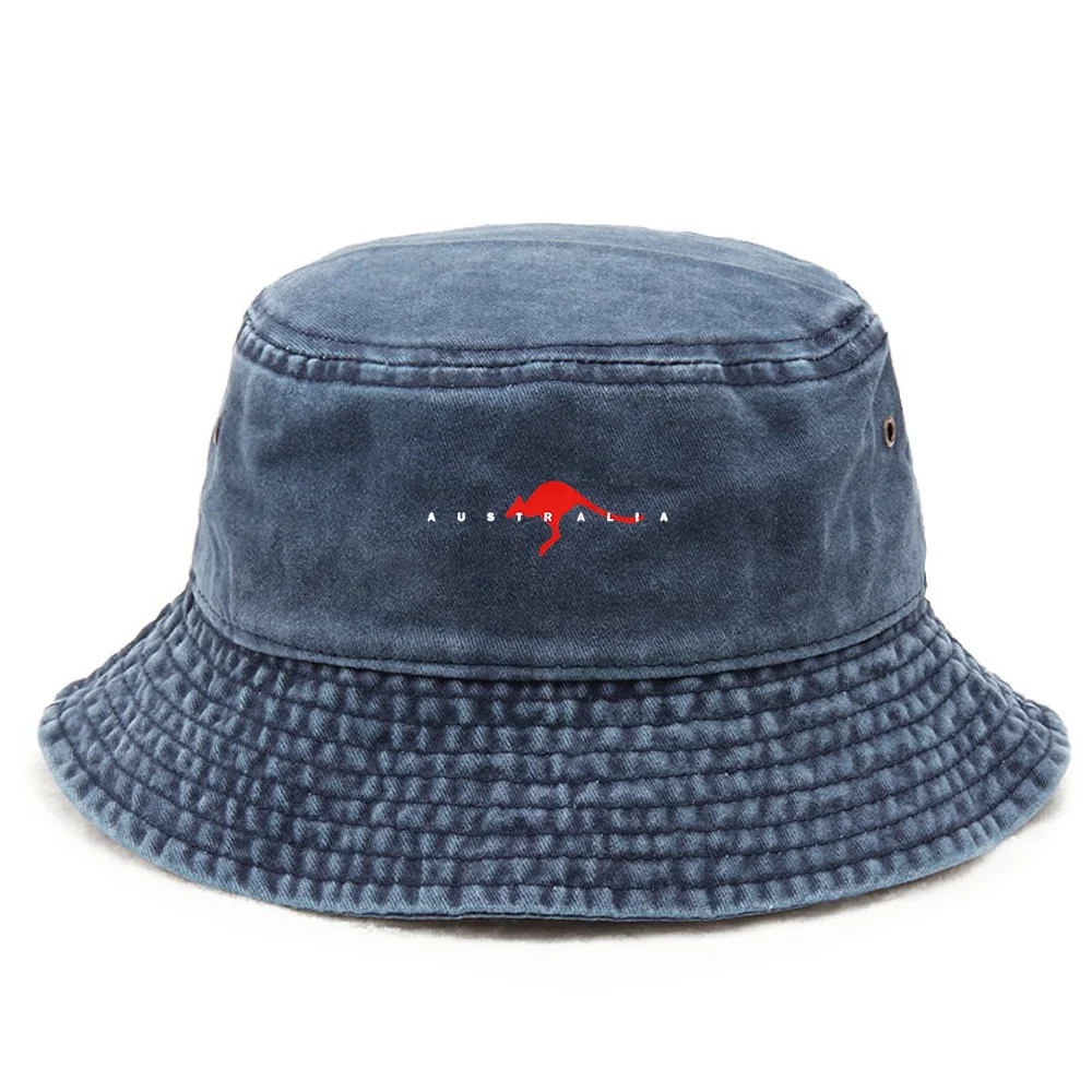 1 Kapelusz w stylu australijskim z nadrukiem kangura, damski kapelusz typu bucket hat, kapelusz w stylu outdoorowym, męski kapelusz plażowy, składany kapelusz, oddychający kapelusz, Pre