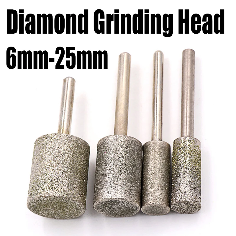 1 szt. 6-25mm cylindryczna diamentowa głowica szlifierska 6mm Shank końcówka szlifierska do polerowania… 1 szt. 6-25mm cylindryczna diamentowa głowica szlifierska 6mm Shank końcówka szlifierska do polerowania…