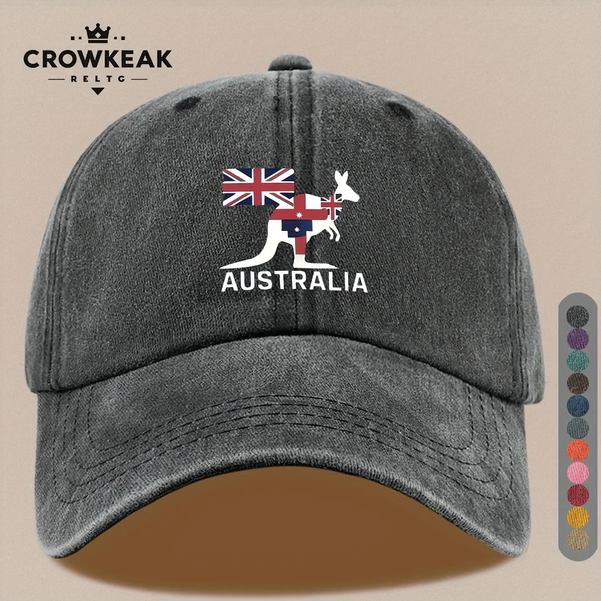 1 szt. Czapka baseballowa z nadrukiem z okazji Australijskiego Dnia Narodowego, unisex, w stylu vintage, miejska czapka, czapka typu snapback do noszenia na co dzień, czapka typu trucker na imprezy i na co dzień