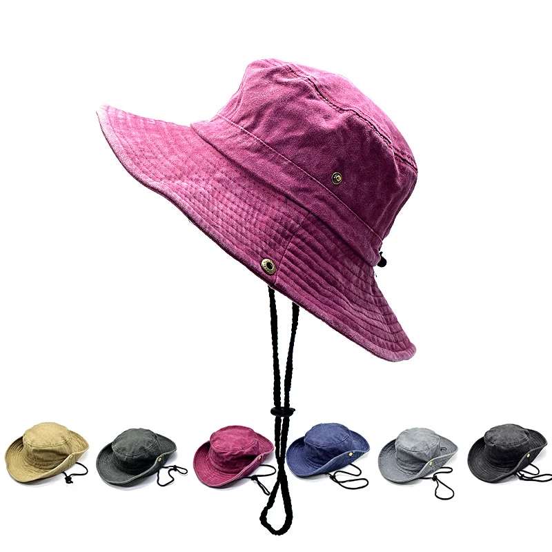 1 szt. Sprany kapelusz typu bucket hat z bawełny, wiosenno-letni, męski i damski, kapelusz panama, czapka wędkarska i myśliwska, czapki chroniące przed słońcem, kapelusz przeciwsłoneczny na zewnątrz