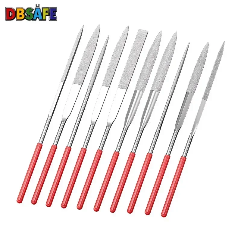 10-częściowy zestaw diamentowych pilników igłowych 3×140 mm Mini zestaw pilników igłowych do rzeźbienia w… 10-częściowy zestaw diamentowych pilników igłowych 3×140 mm Mini zestaw pilników igłowych do rzeźbienia w…