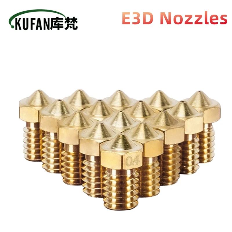 10 szt. Dysza gwintowany mosiądz do drukarki 3D V6 M6 0.2/0.25 0.3/0.4/0.5/0.6/1.0mm do 1.75/3.0mm wytłaczarki…