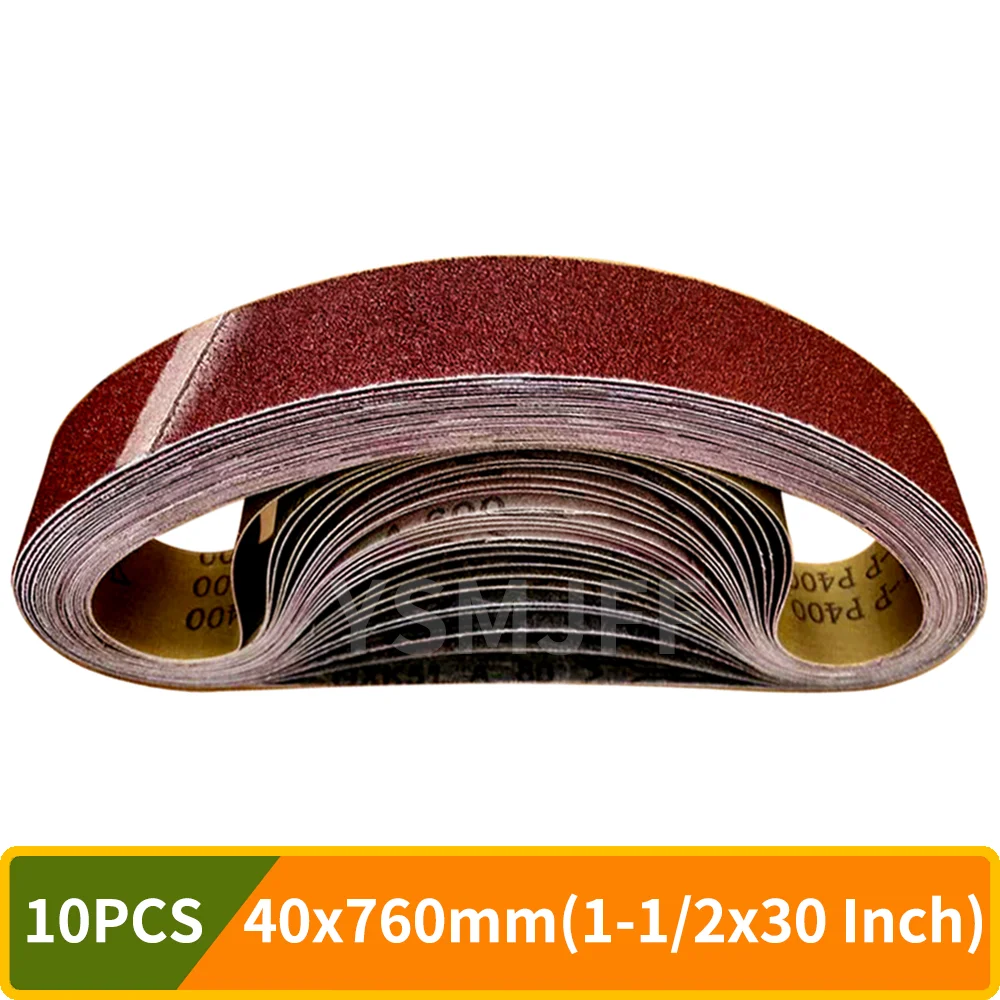 10 szt. Pasów ściernych 760x40mm taśmy szlifierskie 40-1000 1-1/2 „x 30” do obróbki drewna do polerowania…