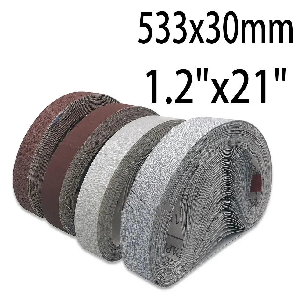 10 szt. Taśm szlifierskich 30*533mm, gradacja 40-1500, z tlenkiem glinu, taśmy do szlifierek, akcesoria Dremel… 10 szt. Taśm szlifierskich 30*533mm, gradacja 40-1500, z tlenkiem glinu, taśmy do szlifierek, akcesoria Dremel…