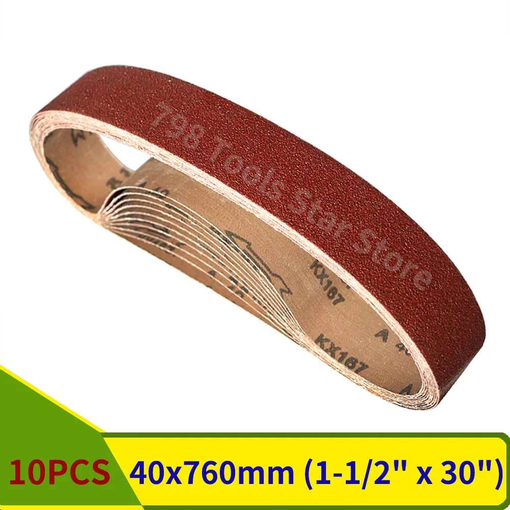 10 sztuk 40 do 1000 ziarno 40mm x 760mm pasy szlifierskie do szlifierki kątowej szlifierka taśmowa załącznik…