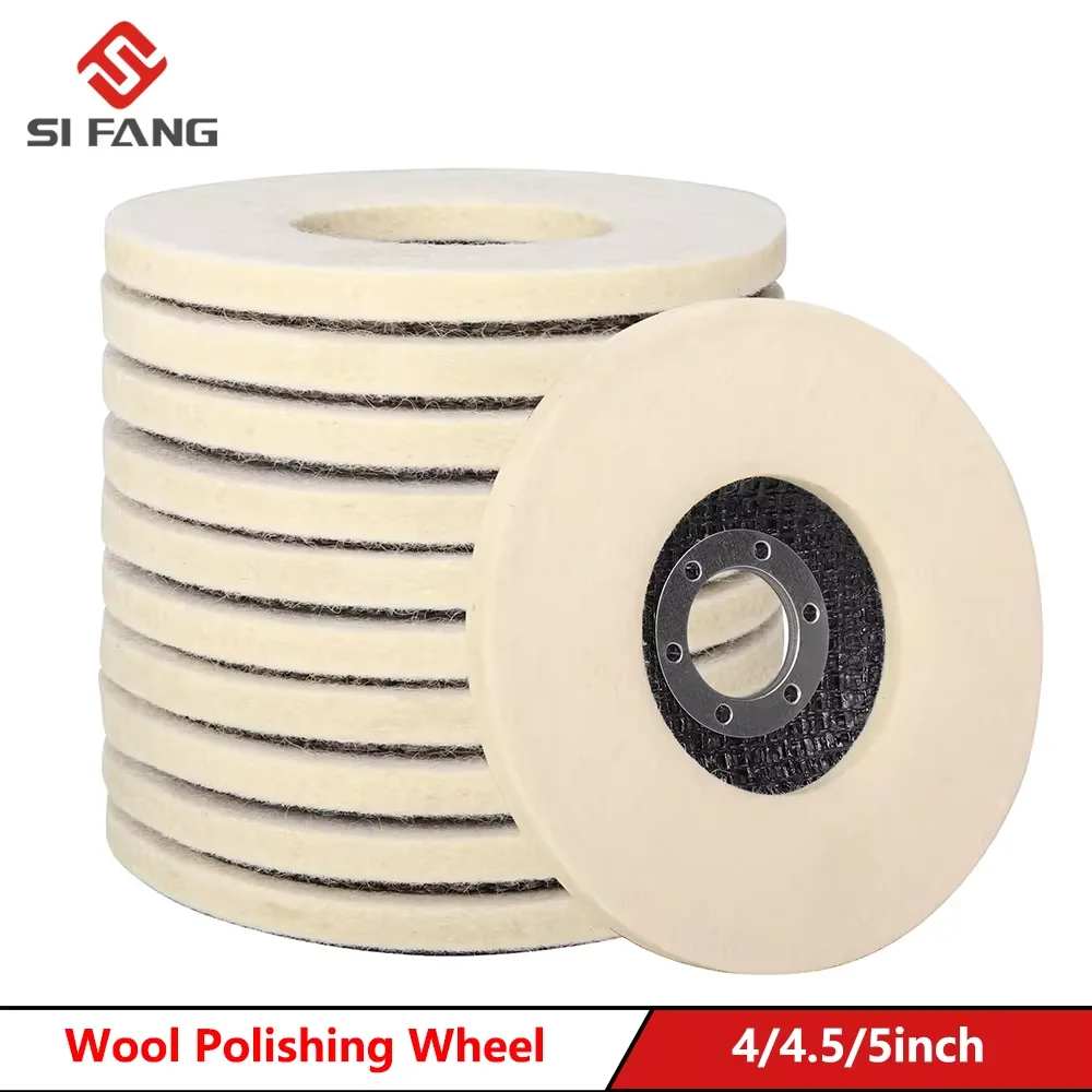 100/115/125mm wełniana tarcza polerska nakładki polerskie szlifierka kątowa koło filcowa tarcza polerska do…