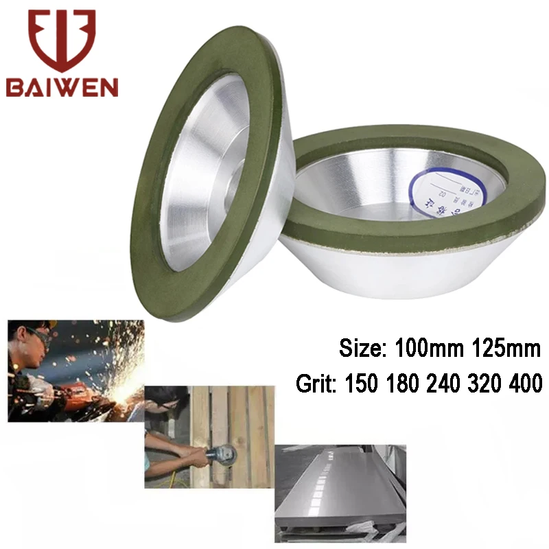 100mm/125mm diamentowa tarcza szlifierska szlifierka tarczowa narzędzie ścierne do ostrzałki z węglików… 100mm/125mm diamentowa tarcza szlifierska szlifierka tarczowa narzędzie ścierne do ostrzałki z węglików…