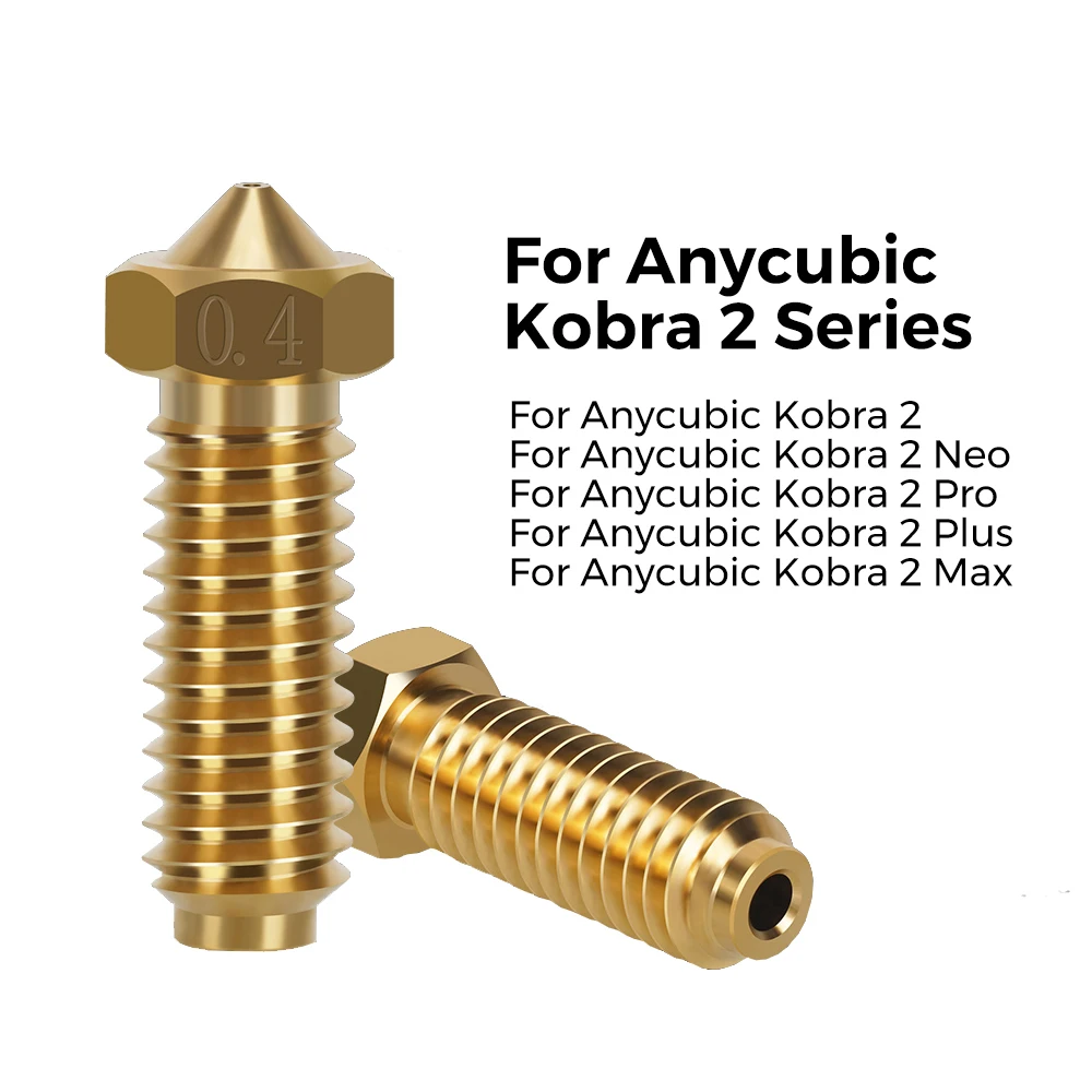 1~10 szt. Dysze mosiężne do drukarek 3D, dysze wulkaniczne 0.2/0.4/0.6/0.8mm do Anycubic Kobra 2/ Kobra 2…
