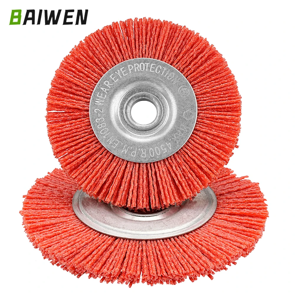 125mm nylonowa szczotka tarczowa drut ścierny szlifowanie szczotka polerska szlifierka stołowa do tarczy… 125mm nylonowa szczotka tarczowa drut ścierny szlifowanie szczotka polerska szlifierka stołowa do tarczy…