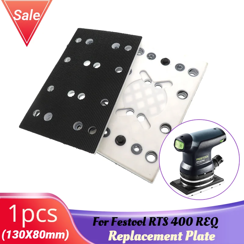 130X80mm podkładka szlifierska z haczykiem i pętelką 12 otworów płyta wymienna do Festool RTS 400 REQ 130X80mm podkładka szlifierska z haczykiem i pętelką 12 otworów płyta wymienna do Festool RTS 400 REQ
