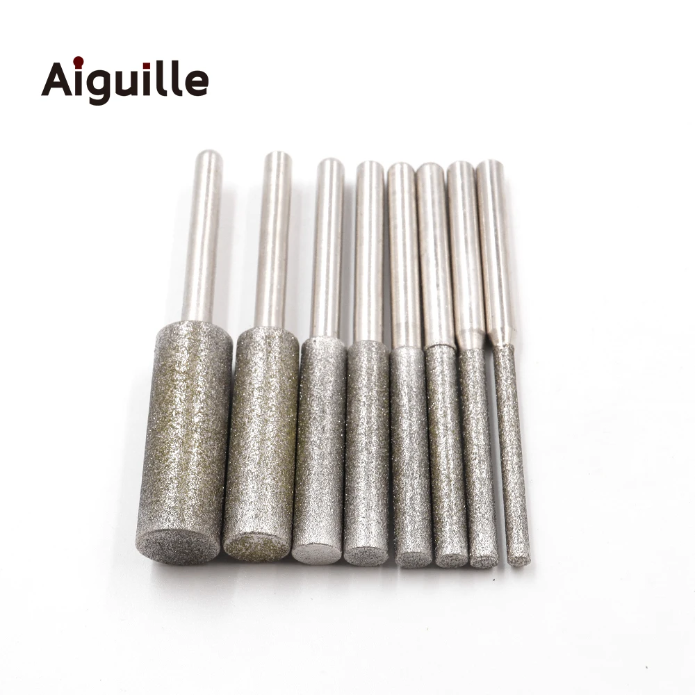 150 # Bity diamentowe do szlifowania cylindrycznego, bardzo długie, 4-15mm, diamentowe końcówki szlifierskie… 150 # Bity diamentowe do szlifowania cylindrycznego, bardzo długie, 4-15mm, diamentowe końcówki szlifierskie…