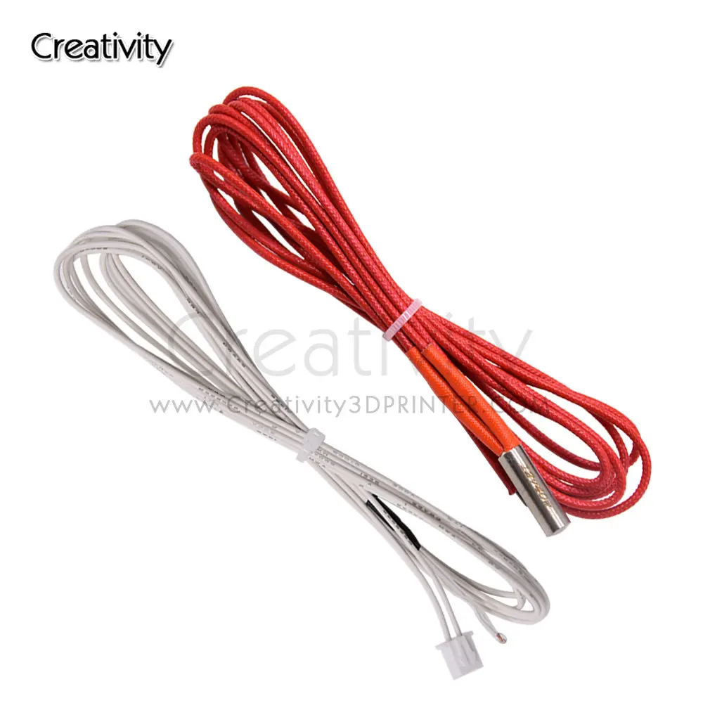 1PC 100K termistor NTC 3950 12V/24V 40W grzałka patronowa dla Cr10 cr10s Ender3V2 Ender3 zestaw do montażu na…
