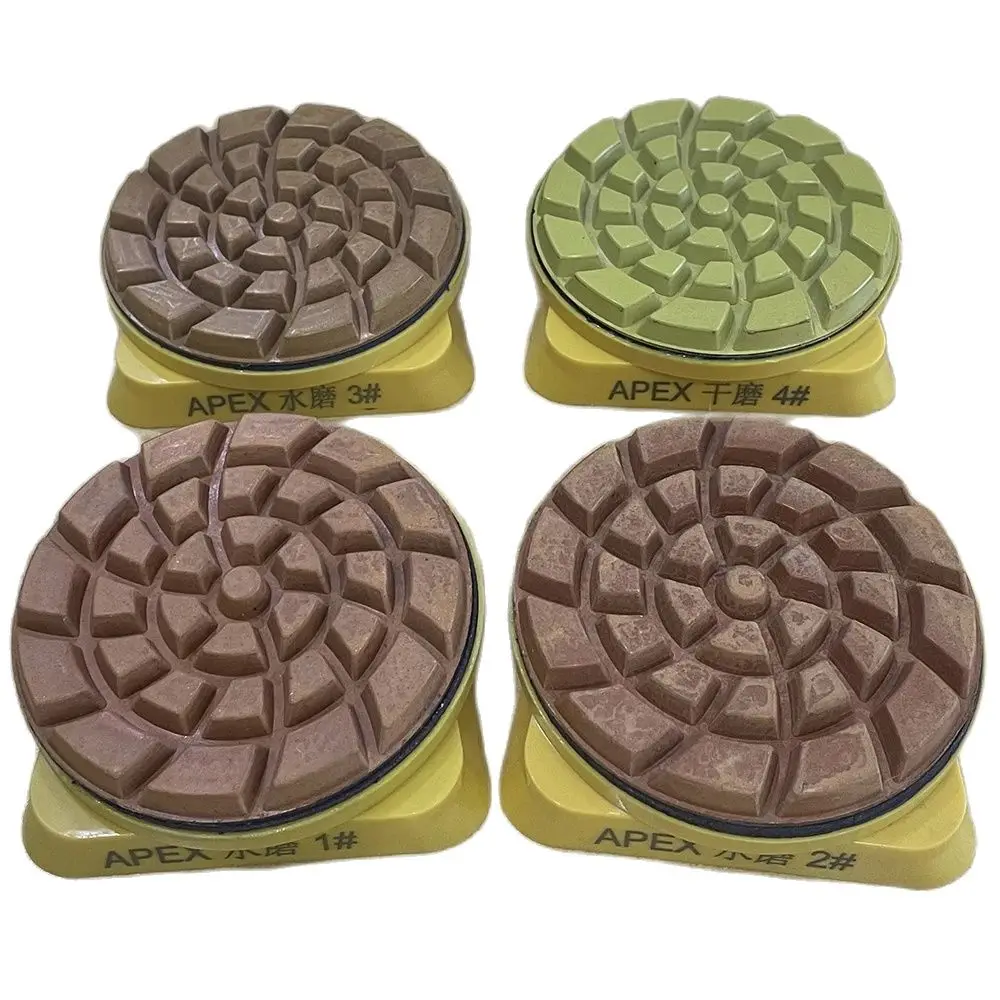 1Pc 4 Cal 100mm 4-stopkowy Frankfurt mokry tarcza szlifierska diamentowy Pad polerski dla granit marmurowy… 1Pc 4 Cal 100mm 4-stopkowy Frankfurt mokry tarcza szlifierska diamentowy Pad polerski dla granit marmurowy…