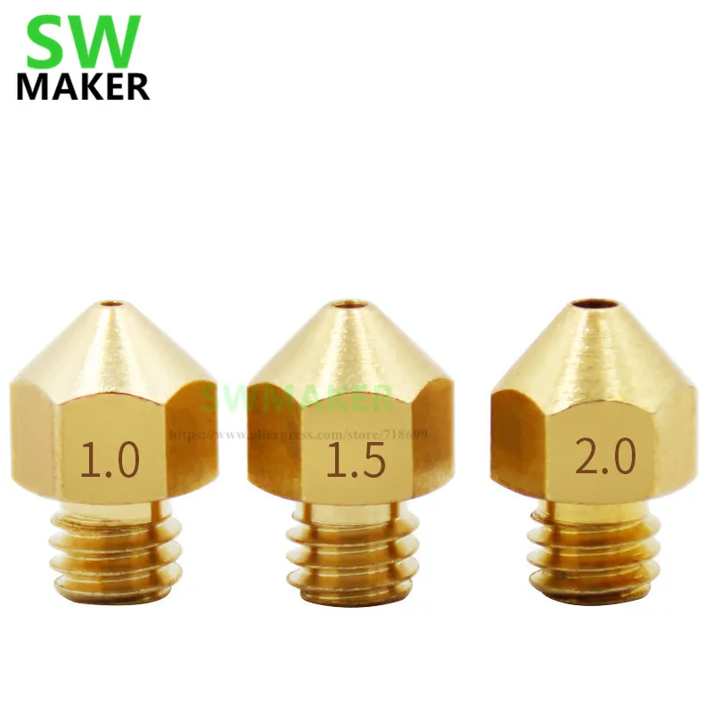 1szt MK8 M6 Dysza miedziana dużego kalibru Dysza mosiężna 1,0/1,5/2,0 mm Większa średnica dla 1,75 mm 3 mm… 1szt MK8 M6 Dysza miedziana dużego kalibru Dysza mosiężna 1,0/1,5/2,0 mm Większa średnica dla 1,75 mm 3 mm…