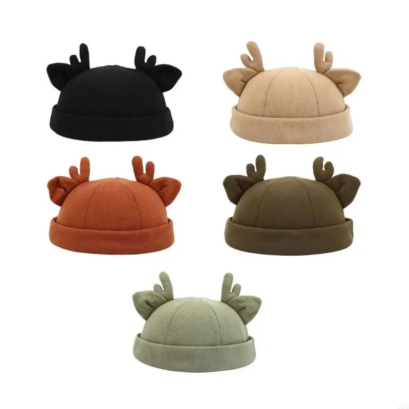 1xCA Cool Brimless Vailies Regulowane Leon Hat Antler Uszy 1xCA Cool Brimless Vailies Regulowane Leon Hat Antler Uszy