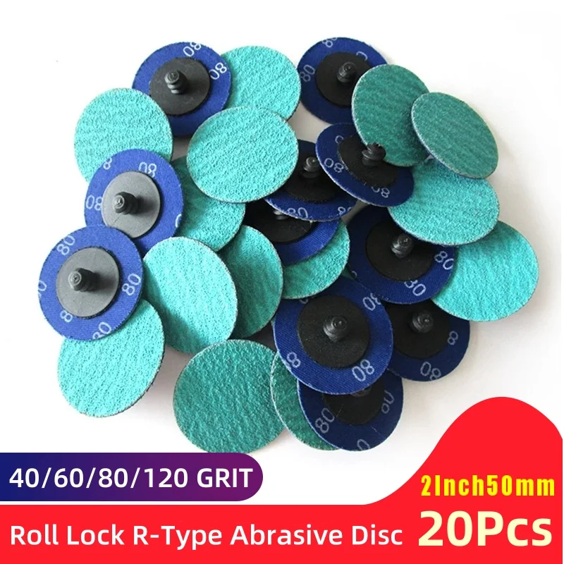 2-calowe (50mm) tarcze szlifierskie z cyrkoniami 3M 577F Quick Change Roll Lock typu R, papier ścierny, tarcza…