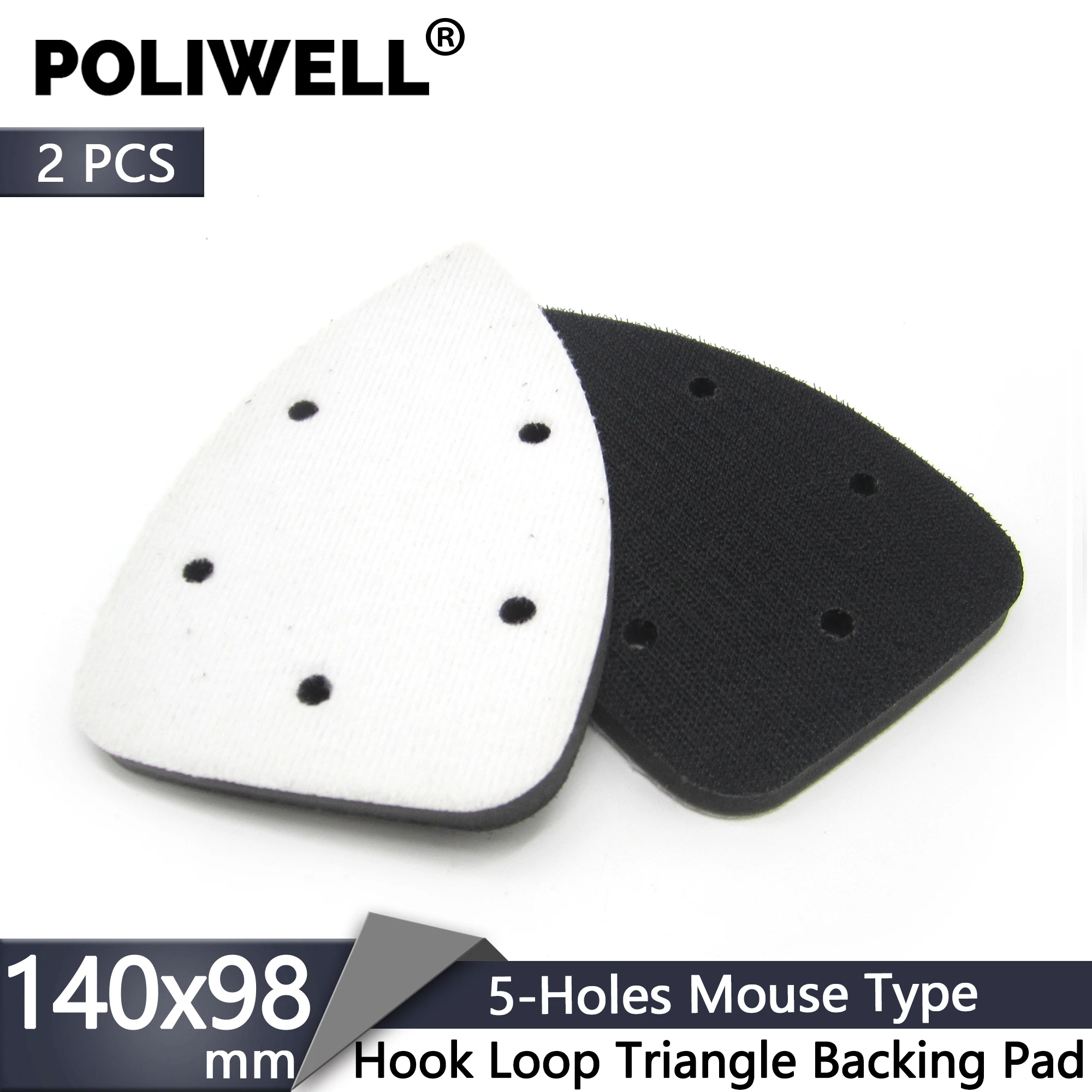 2 szt. 140x98mm 5 otworów mysz haczyk i pętla miękka ochrona interfejsu tarcza do polerowania szlifowanie… 2 szt. 140x98mm 5 otworów mysz haczyk i pętla miękka ochrona interfejsu tarcza do polerowania szlifowanie…