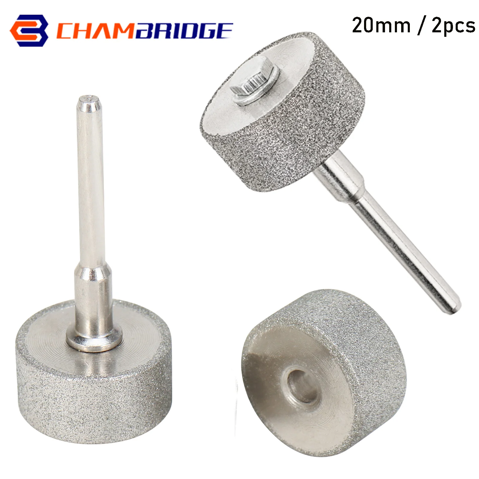 2 szt. 20mm Diamentowe Frezy Szlifierskie Mini Tarcze Szlifierskie do Drewna, Metalu, Kamienia, Narzędzie… 2 szt. 20mm Diamentowe Frezy Szlifierskie Mini Tarcze Szlifierskie do Drewna, Metalu, Kamienia, Narzędzie…