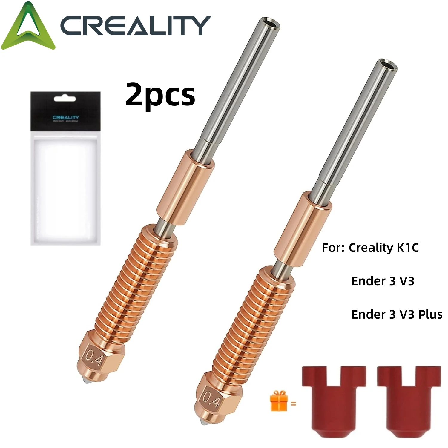 2 szt. Dysza K1C, dysza Unicorn Quick-Swap Ender 3 V3, dysza do drukarek 3D Creality K1C/Ender 3 V3/Ender 3 V3…