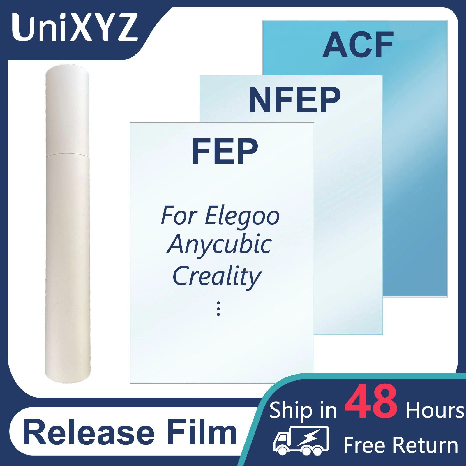 2 sztuki folii ACF FEP NFEP do drukarek 3D Creality Halot ANYCUBIC Photon Mono 4 Ultra Elegoo Mars Saturn 2 3…