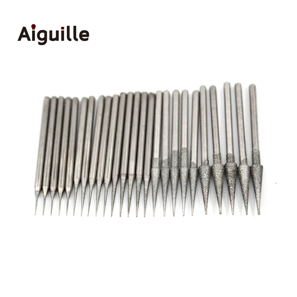 20 szt. Trzpienie 2.35mm 120 # Diamentowe frezy szlifierskie 0.5-4mm, małe wiertła, końcówki do wiertarek… 20 szt. Trzpienie 2.35mm 120 # Diamentowe frezy szlifierskie 0.5-4mm, małe wiertła, końcówki do wiertarek…