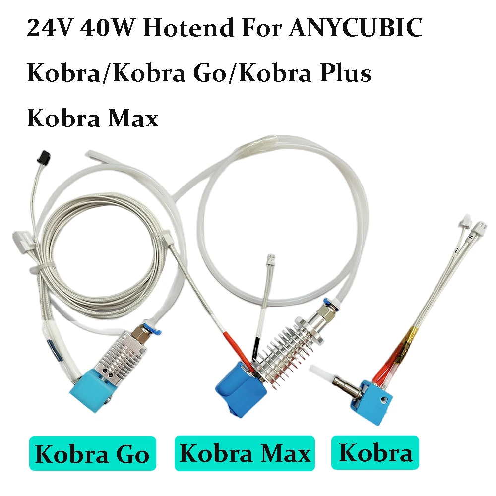 24V 40W Kobra Hotend głowica drukująca części do drukarki 3D grzałka patronowa gorący koniec dla… 24V 40W Kobra Hotend głowica drukująca części do drukarki 3D grzałka patronowa gorący koniec dla…