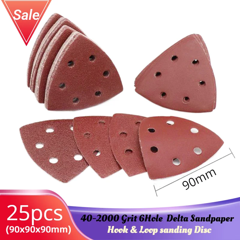 25 szt. 90mm 6 otworów szlifierka delta papier hak i pętelka papier ścierny dysk narzędzia ścierne do… 25 szt. 90mm 6 otworów szlifierka delta papier hak i pętelka papier ścierny dysk narzędzia ścierne do…
