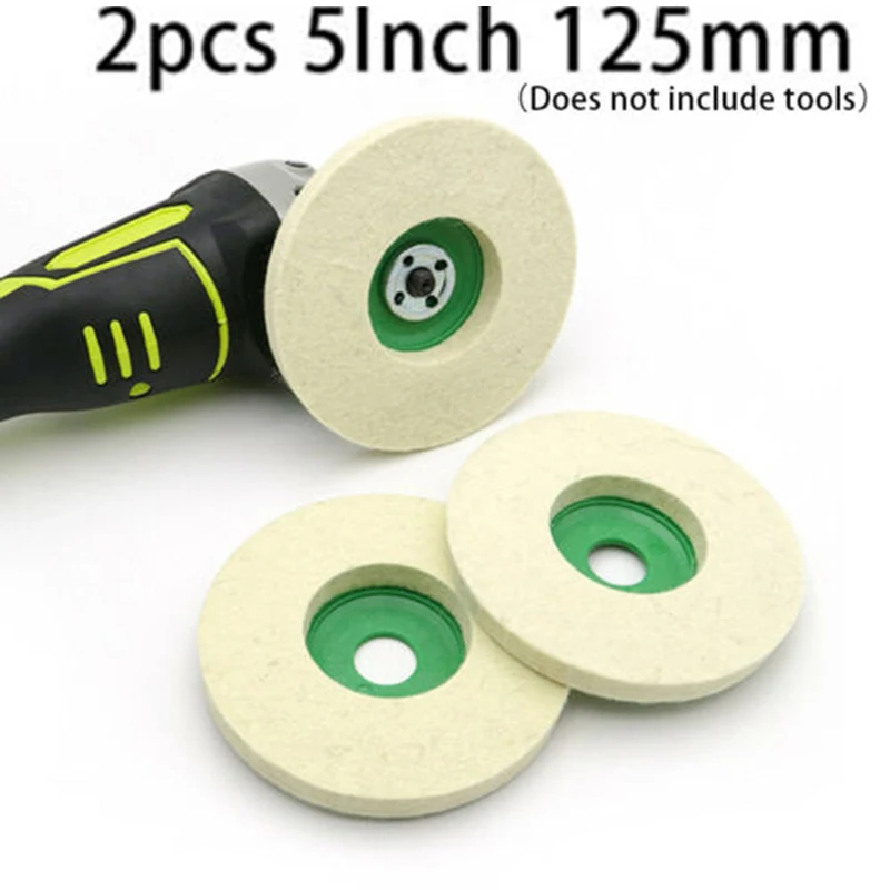 2PCS 125mm Wool Felt Polishing Wheel Buffing Pad 5Inch Polishing Disc Polisher For Metal Marble Glass Rotary… 2PCS 125mm Wool Felt Polishing Wheel Buffing Pad 5Inch Polishing Disc Polisher For Metal Marble Glass Rotary…